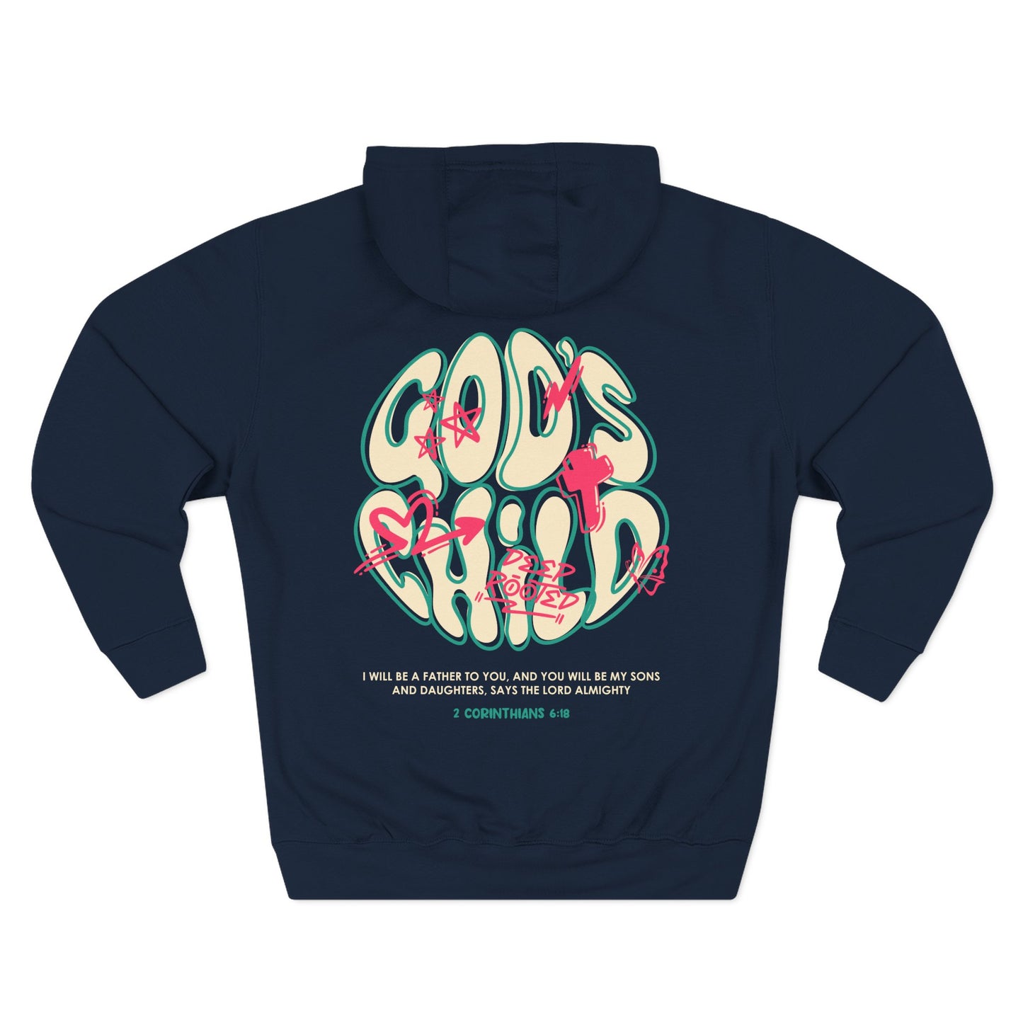 DeepRooted "Gods Child" Three-Panel Fleece Hoodie