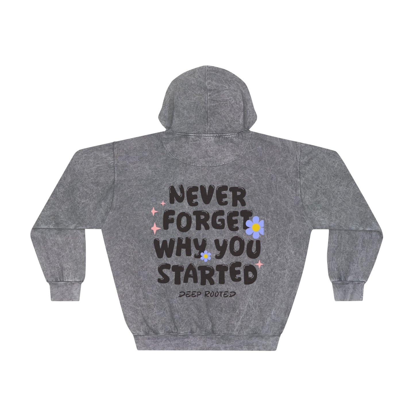 DeepRooted "Never Forget" Mineral Wash Hoodie