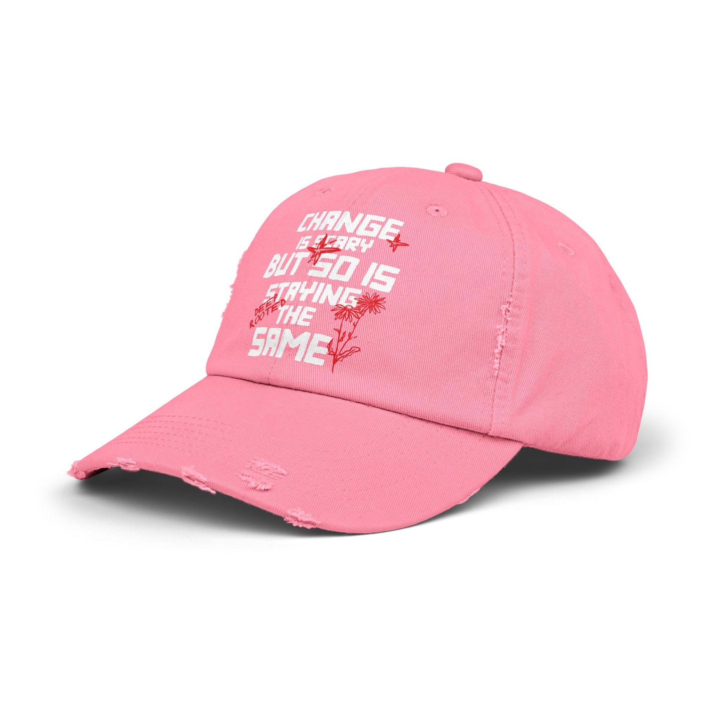 DeepRooted "Changeis Scary" Unisex Distressed Cap