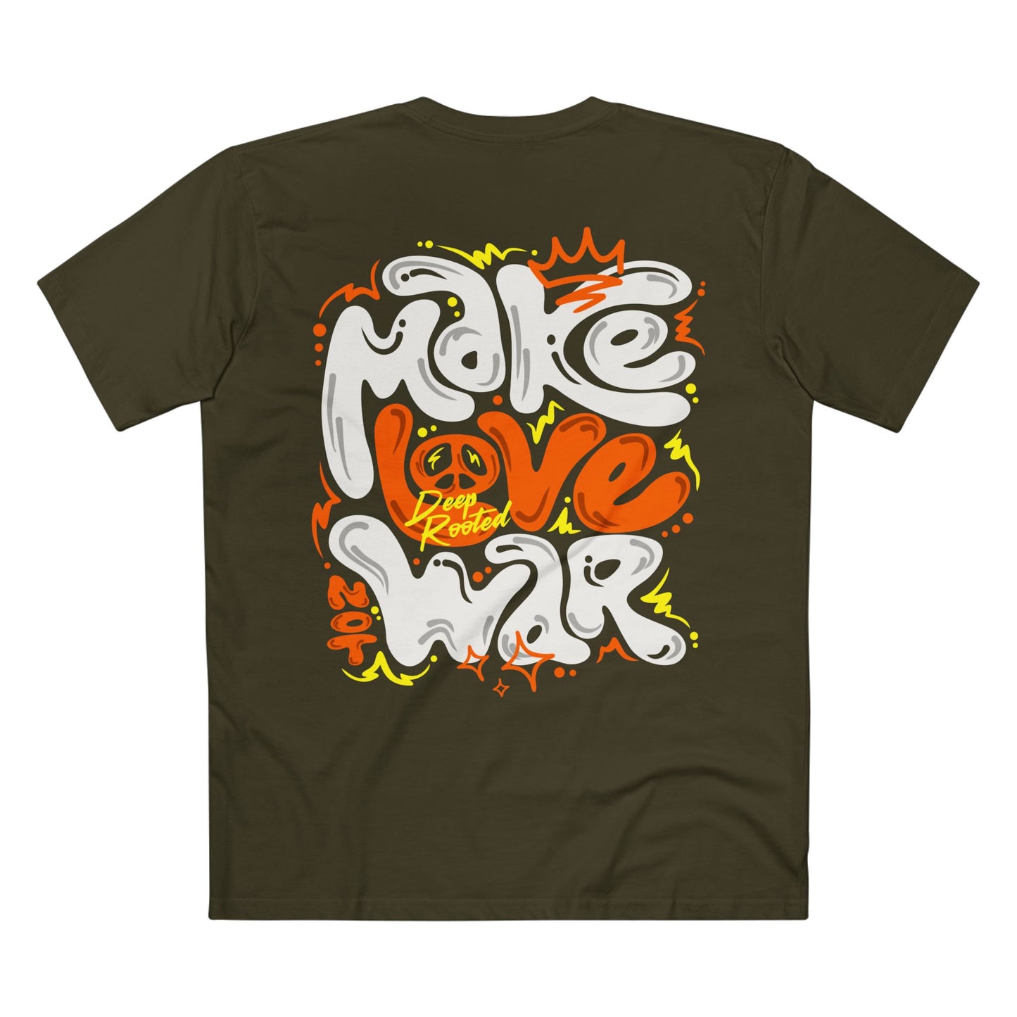 DeepRooted "Love Not War" Adult Staple Tee